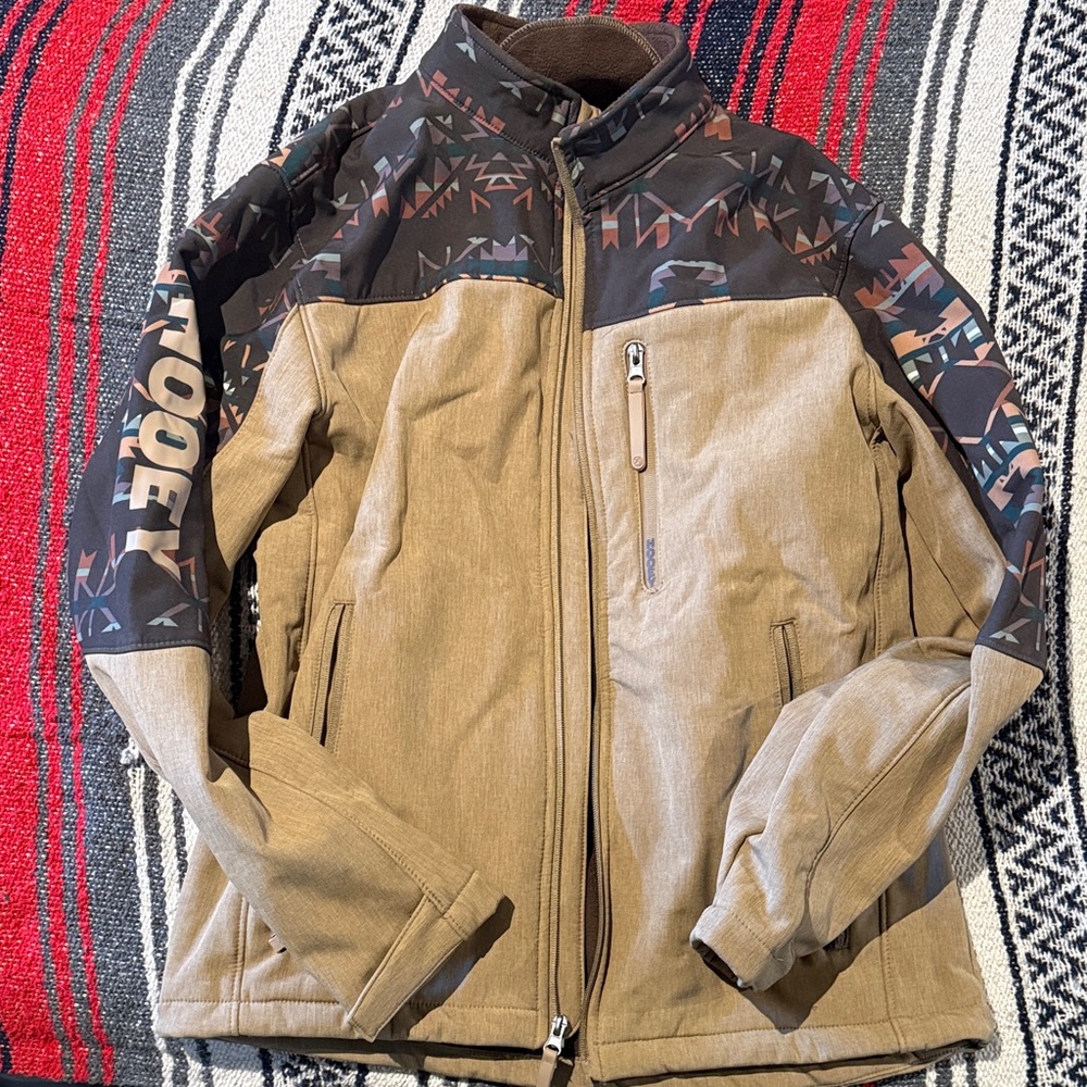 Hooey men’s softshell southwestern jacket, size small